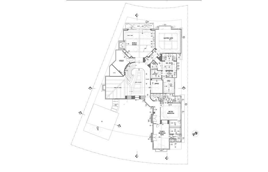 Floor plans of custom home built by Chris O'Grady as Director of Construction at Grady O Grady